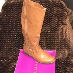 Camel colored riding boots
